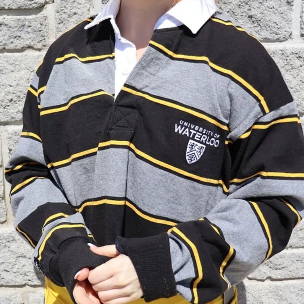 Cropped University of Waterloo Rugby Sweater - Canadian University Sweater